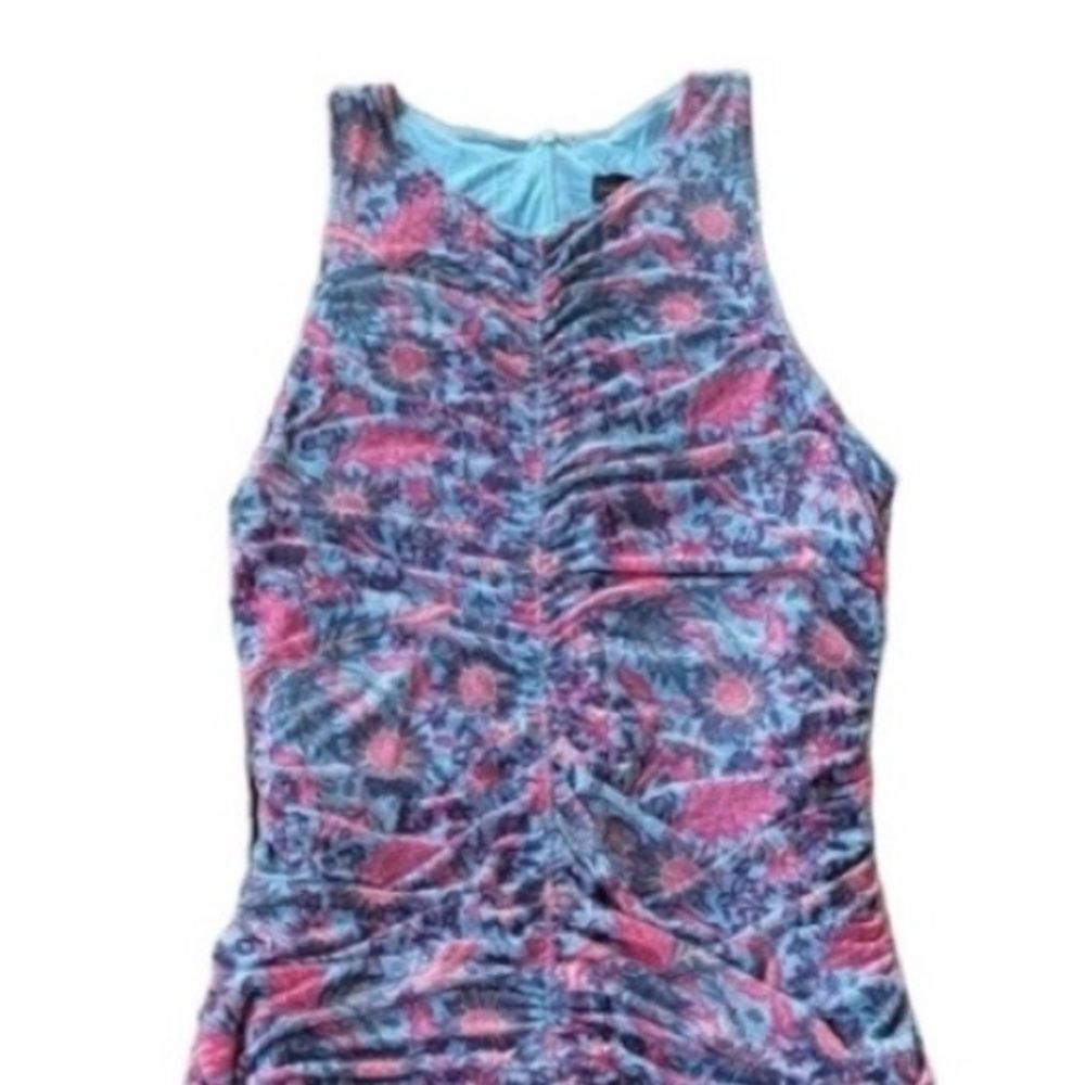 House of Harlow 1960 - Floral Pink and Blue Midi Tank Dress - Picture 3 of 14